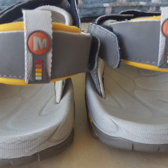 Merrell  Gray Adjustable Fit Slip On Outdoor Sandals Shoes Men's, Size 12 - Picture 4 of 4